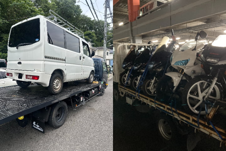 車・バイクのレッカーサービス
